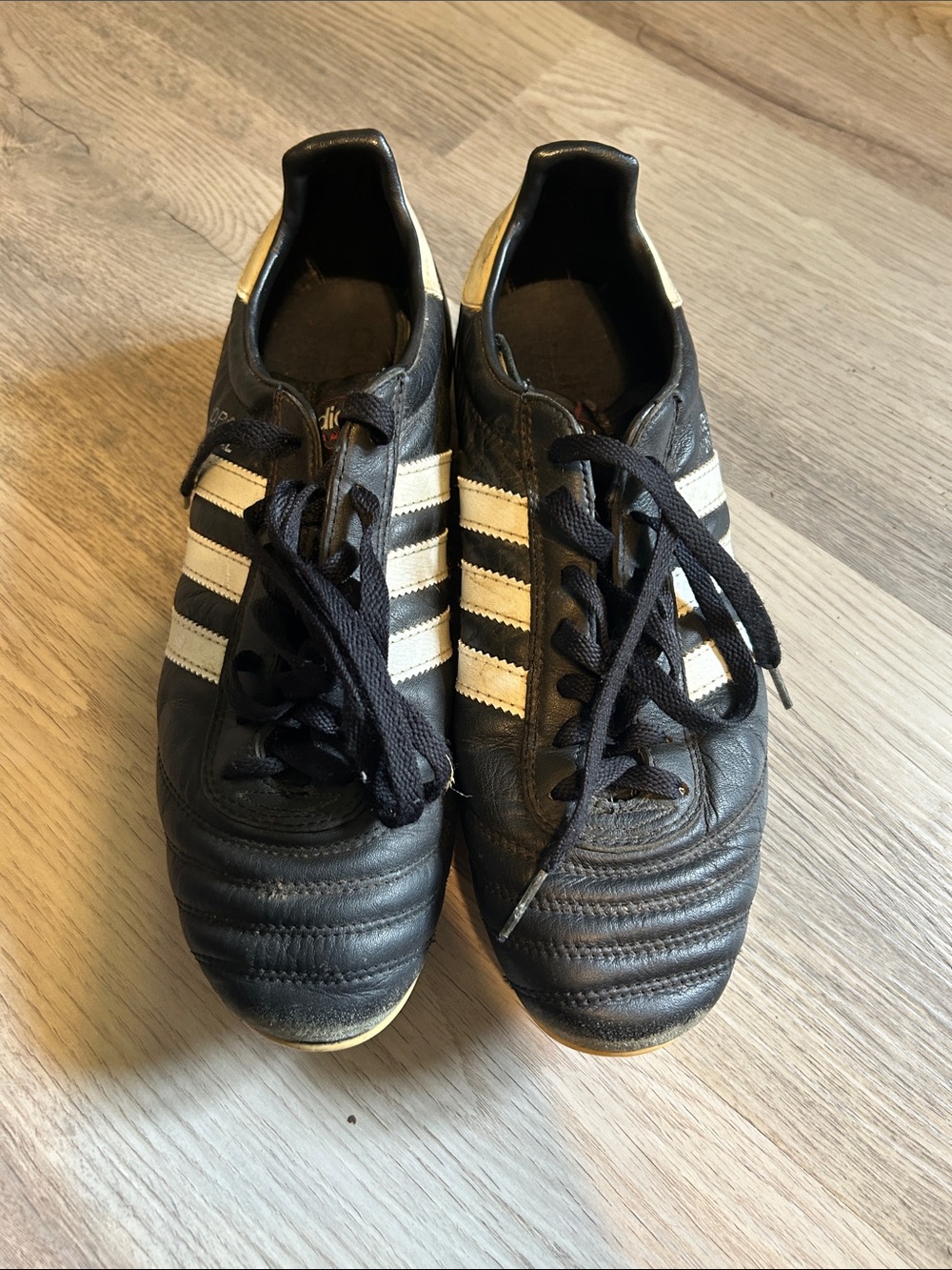 Vintage 90s Black and White Adidas Copa Mundial Soccer Cleats Indonesia